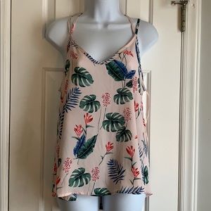 Sienna Sky strappy tropical print tank